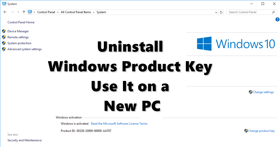 How to remove serial key windows 7